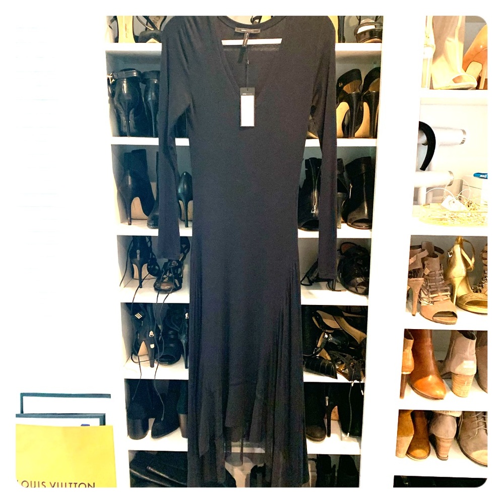 BCBG “Tiffany” long fitted sweater dress